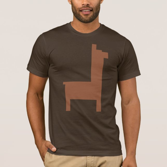 Pixel-Lama-Shirt T-Shirt (Vorderseite)