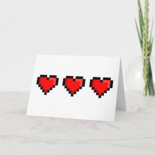 Pixel-Liebe hört Personalisiert Karte
