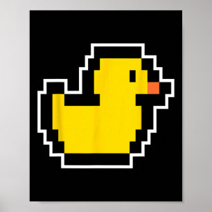 Pixel Little Duck 80er Videospiel Halloween-Kostüm Poster