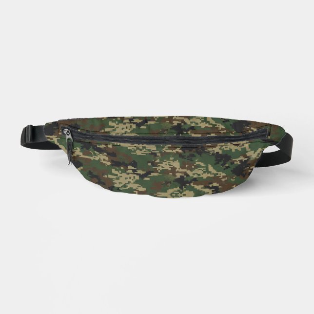 Pixel Military Camouflage Pattern Bauchtasche (Vorderseite)