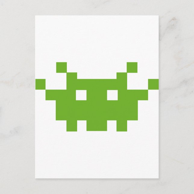 Pixel-Monster-Gaming Postkarte (Vorderseite)