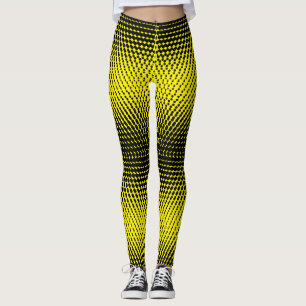 Pixel Muster 09.B.w. BYellow BG Leggings