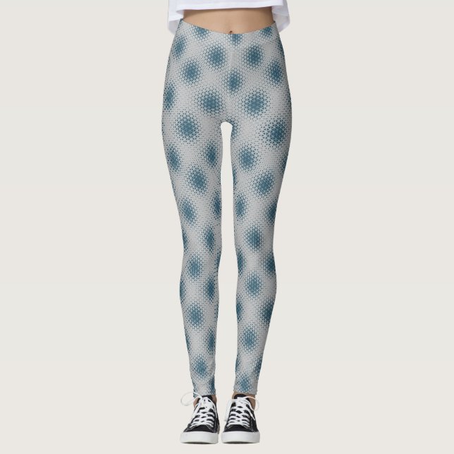 Pixel Muster 10.B.bw Lgrey BG Leggings (Vorderseite)