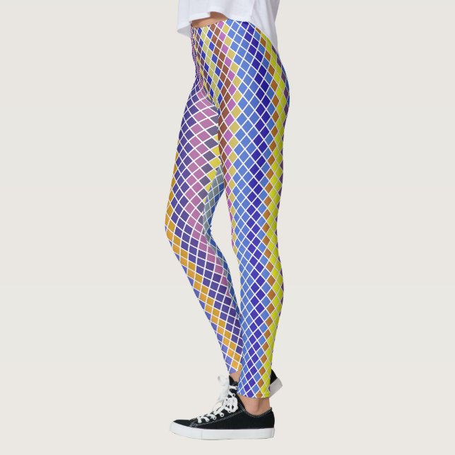Pixel nach Pixel gezogenes Muster Leggings (Links)