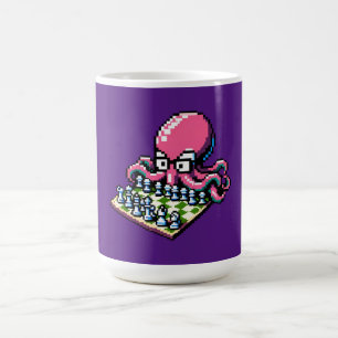 Pixel Octopus Schach Retro Strategie Brettspiel Ar Kaffeetasse