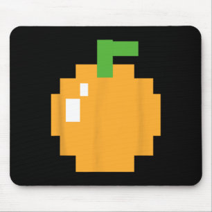 Pixel Orange 80er Retro Arcade Videogame Halloween Mousepad