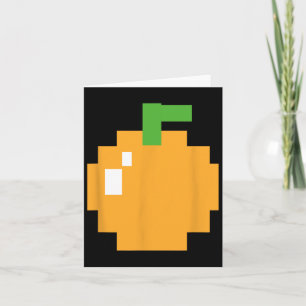 Pixel Orange 80er Retro-Arcade-Videospiel Hallowee Karte