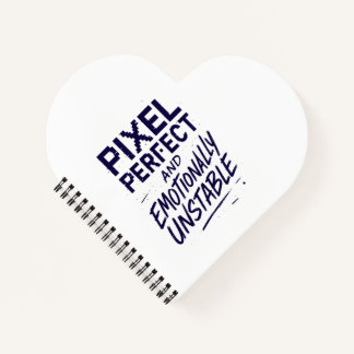Pixel Perfect Heart Notizbuch