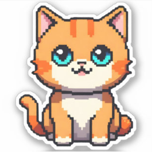 Pixel Perfect Kitty Aufkleber
