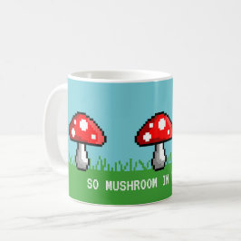 Pixel-Pilz-Wiesen-Tasse Tasse