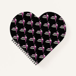 Pixel Pink Hummingbird Notizbuch