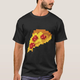 Pixel Pizza 80er Video Game Retro 8-Bit Halloween  T-Shirt