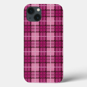 Pixel Plaid_Magenta-Black Case-Mate iPhone Hülle
