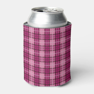 Pixel Plaid_Magenta-Black Dosenkühler