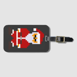 Pixel Pose Weihnachtsmann Gepäckanhänger