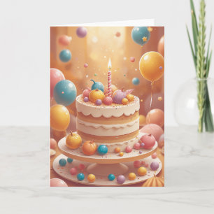 Pixel Power Birthday Wishes Karte