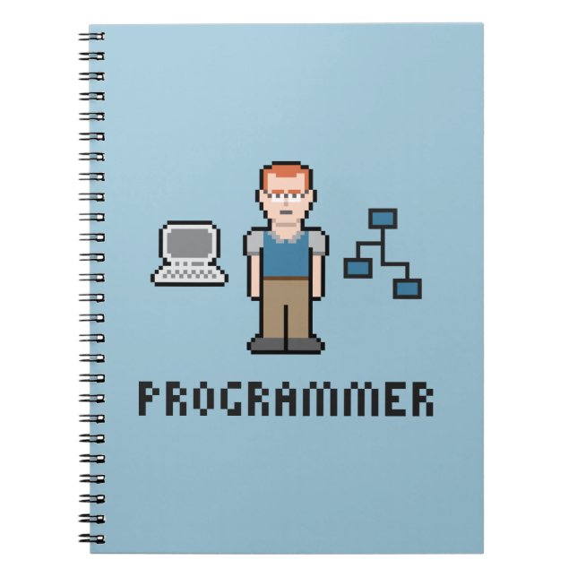Pixel-Programmierer-Papier-Notizbuch Notizblock (Vorderseite)