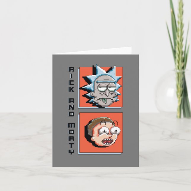 Pixel, Rick und Morty Panel Grafik (Vorderseite)