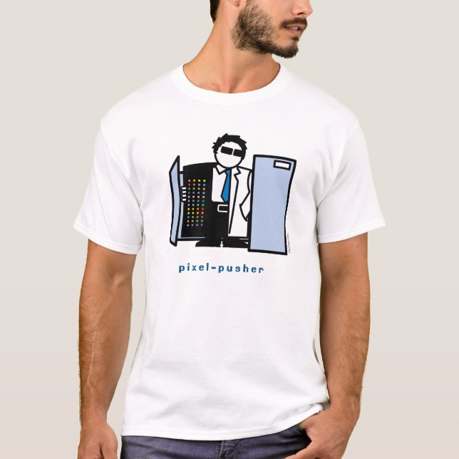 Pixel-Schieber-Shirt T-Shirt (Vorderseite)