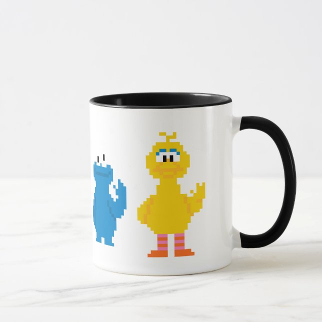 Pixel-Sesame Street-Charaktere Tasse (Rechts)