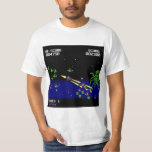 Pixel Starfighter T-Shirt<br><div class="desc">Blast through space in classic retro style! 🚀 Pilot your blue starship,  dodge alien attacks,  and fire lasers at incoming enemies. Face the ultimate cosmic boss — are you ready to break the 4750-point record? ⭐👾</div>