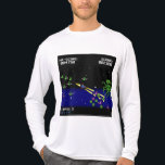 Pixel Starfighter T-Shirt Tri-Blend Shirt<br><div class="desc">Blast through space in classic retro style! 🚀 Pilot your blue starship,  dodge alien attacks,  and fire lasers at incoming enemies. Face the ultimate cosmic boss — are you ready to break the 4750-point record? ⭐👾</div>