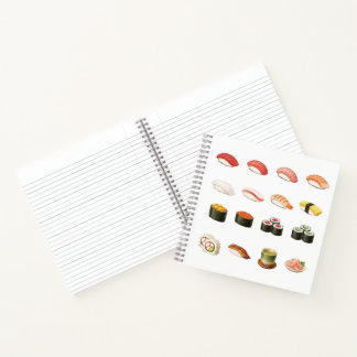Pixel Sushi Notebook – Japanese Food Design Notizbuch