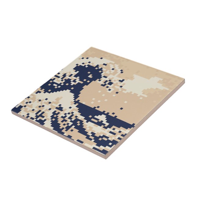 Pixel Tsunami 8 Bit Pixel Art Fliese (Seite)