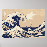 Pixel Tsunami 8 Bit Pixel Art