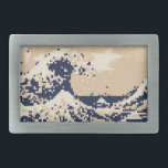 Pixel Tsunami 8 Bit Pixel Art Rechteckige Gürtelschnalle<br><div class="desc">Die Große Welle von Kanagawa (神 奈 川 浪 裏) Vintagen 8 Bit Pixel Tsunami Art. Globe Trotters spezialisiert sich auf die Idiosynkratie von überall aus der Welt. Hier finden Sie einzigartige Grußkarten,  Postkarten,  Poster,  Mousepads und mehr.</div>
