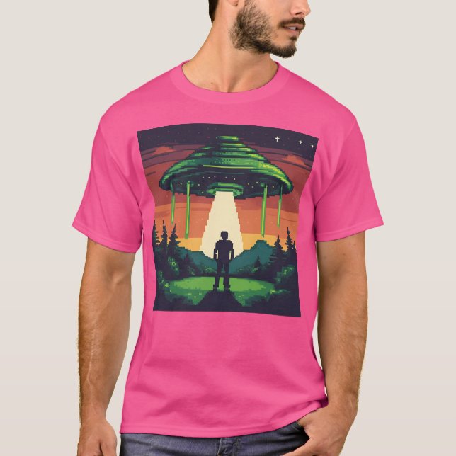 Pixel Ufo T-Shirt (Vorderseite)