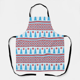 Pixel Ugly Sweater Christmas Pattern Schürze