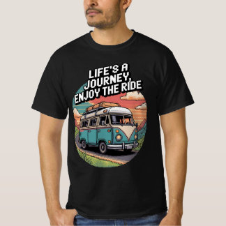 Pixel Van Life - Leben ist eine Reise, Spaß am Rei T-Shirt