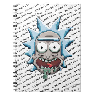 Pixel Vers Rick Drooling Head Notizblock
