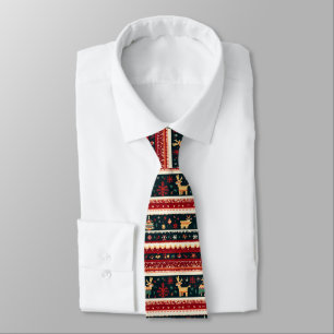 Pixel-Weihnachtssweater Krawatte