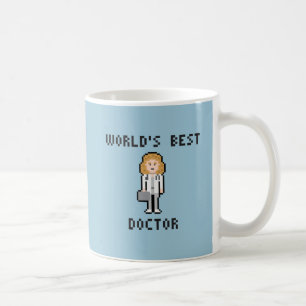 Pixel World's Best Doctor - Frauenversion - Tasse