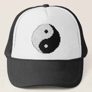 Pixel Yinyang Hut Truckerkappe