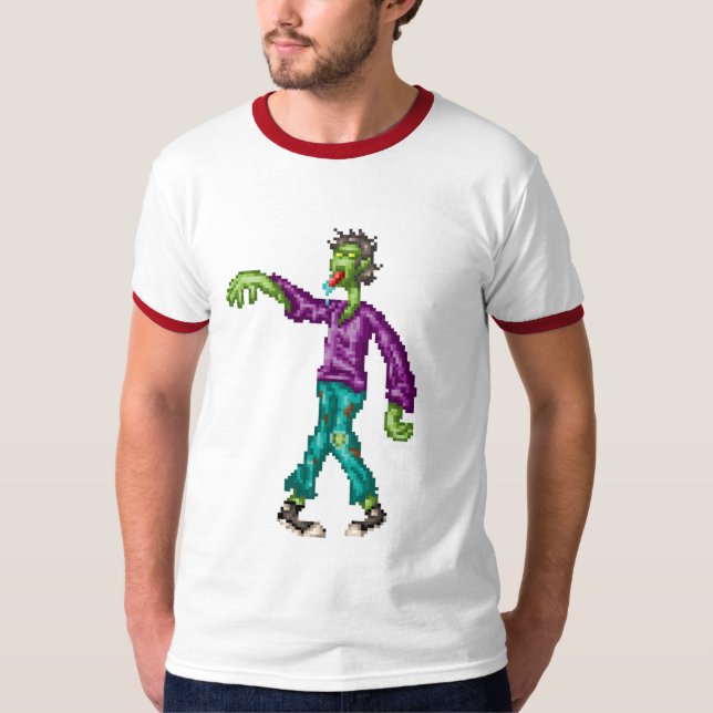 Pixel-Zombie T-Shirt (Vorderseite)