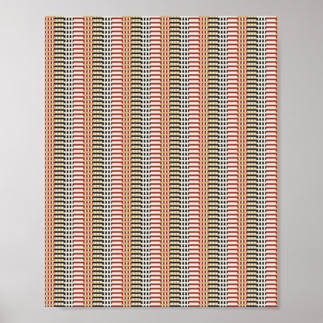 Pixelart-Muster  Poster (Vorne)
