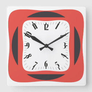 PIXELAT ERSTE SERIE LEX VON Masanser Quadratische Wanduhr