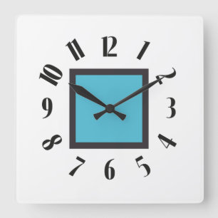 PIXELAT ERSTE SERIE LEX VON Masanser Quadratische Wanduhr