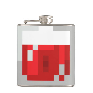 Pixelated Gesundheits-Trank HP-Flasche Flachmann