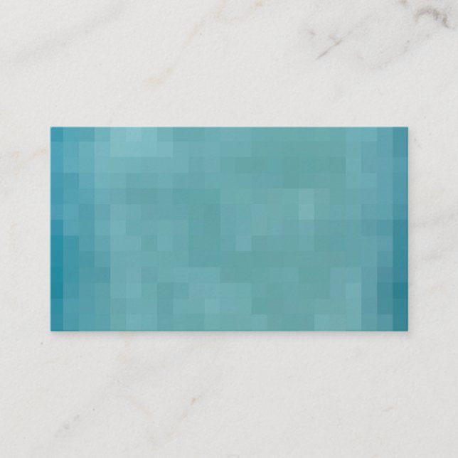 Pixelated Grunge Background - Teal Visitenkarte (Vorderseite)