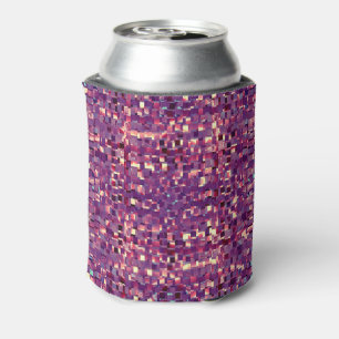 Pixelated lila Soda-Dose cooler Dosenkühler