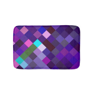 Pixelated Pattern - Purple Badematte