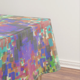 Pixelated Patterned Beyond Colors Of The Rainbow Tischdecke