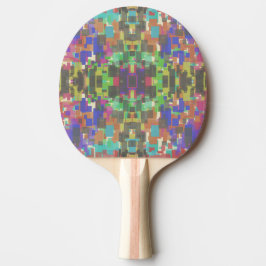 Pixelated Patterned Beyond Colors Of The Rainbow Tischtennis Schläger