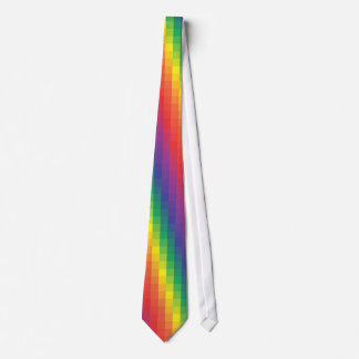Pixelated Regenbogen - Krawatte
