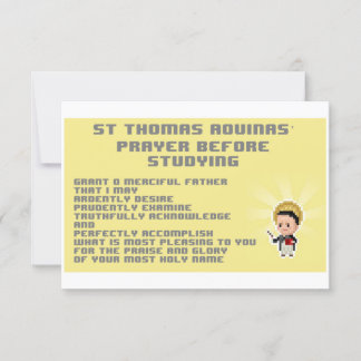 Pixelated Thomas Prayer Card Karte