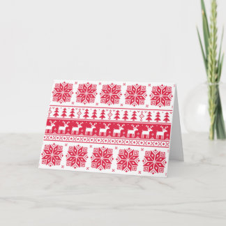 Pixelated Weihnachtsmuster, Karte